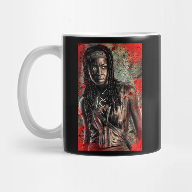 Michonne Red by EvoComicsInc